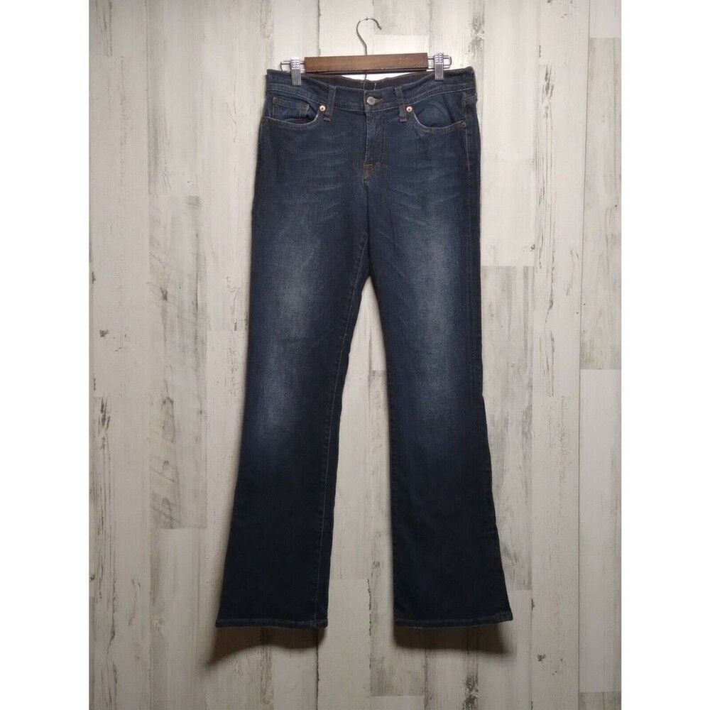 Classic Dark Wash Women’s Jeans Low Rise Flared Leg Size 8/29
